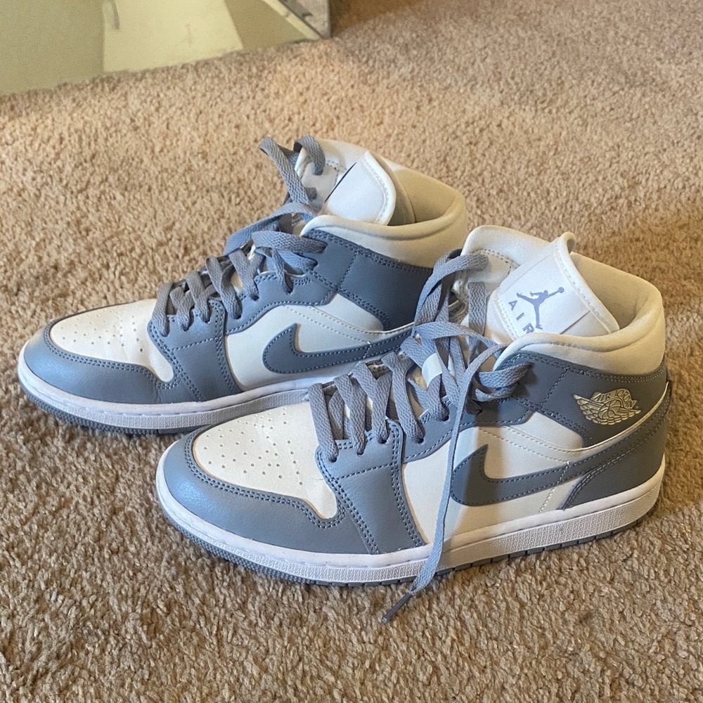 Air Jordan Gray and White Sneakers